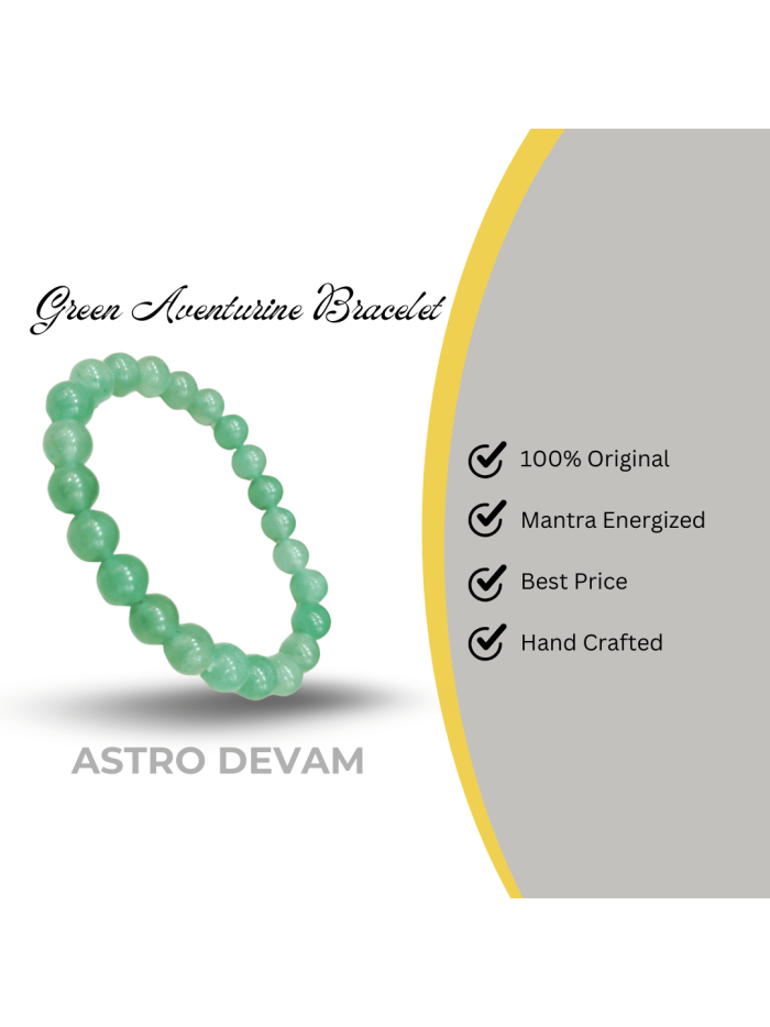 Bracelet Pierres Naturelles - Jade Vert, Aventurine Verte, Chrysocolle, Perles 8mm, Occasion