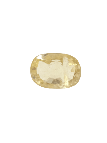 Yellow Topaz Ratan Oval Mix Lab-Certified & Original Gemstone- 6.45 Carat (YT-02) 