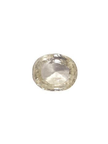 Lab-Certified & Energized Yellow Sapphire Stone (Peetamani Gem) Oval Mix - 5.00 Carat (YS-35)