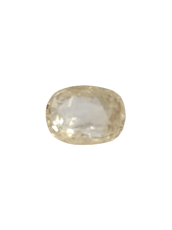 Certified Authentic & Energized Yellow Sapphire Stone (Pukhraj Gem) Oval Mix - 6.75 Carat (YS-38)
