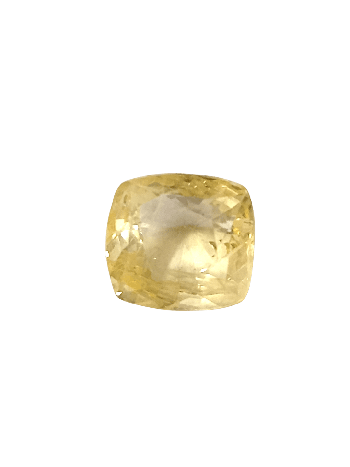 Lab-Certified & Energized Yellow Sapphire Gem (Guru Ratna Stone) Cushion Mix - 5.90 Carat (YS-39)