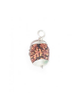 3 Mukhi / Three face Real Rudraksha Silver Pendant With Certificate (RUC03-002/19) (INDIA)