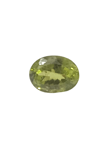 Lab-Certified Original Peridot Gemstone (Zabarjad Stone) Oval Mix - 3.65 Carat (PD-16)