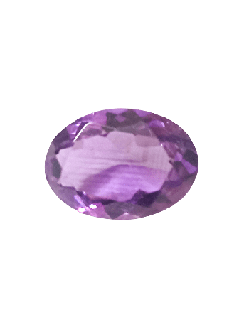 Certified Authentic & Energized Amethyst Gemstone (Jamuniya Ratna) Oval Mix - 5.00 Carat (AM-06)