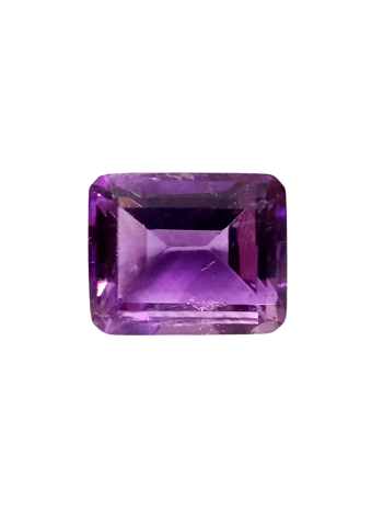Certified & Pure Amethyst Stone (Katella Stone) Emerald Cut - 3.75 Carat (AM-54)