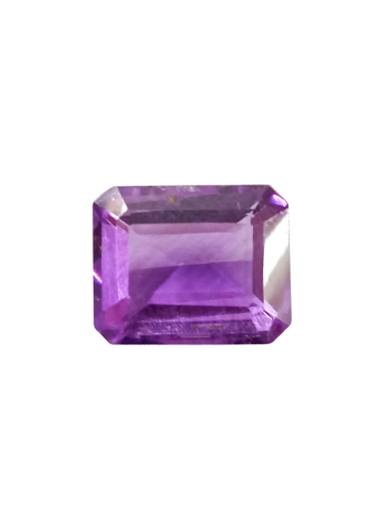 Genuine & Certified Amethyst Stone (Katella Stone) Emerald Cut - 4.25 Carat (AM-55)