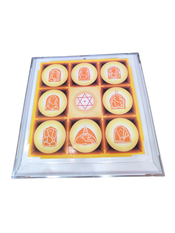 Ashta Ganesh Disc Pyramid