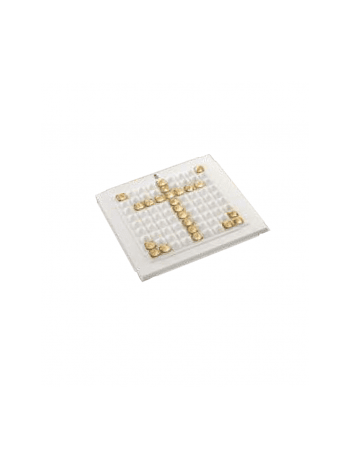 Gold Cross Pyramid Attracts Blessings, Prosperity & Positivity for a Harmonious Environment (PVGC-001)