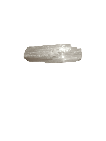 Without Energized Selenite Crystal Quartz Healing Stone for Protection, Happiness and Peace of Mind - 100 gm (HESS-001)