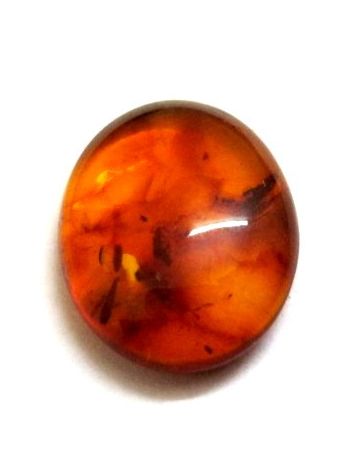 Natural Amber Oval Cabochon Gemstone  2.50 Carat (AR-05)