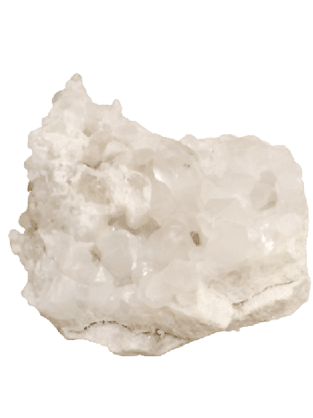  Without Energized Natural White Crystal Rock Healing Stone -100gm (HEWC-001)