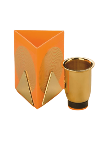 Fortune Glass Gold Pyramid