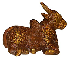 Brass Nandi Statue